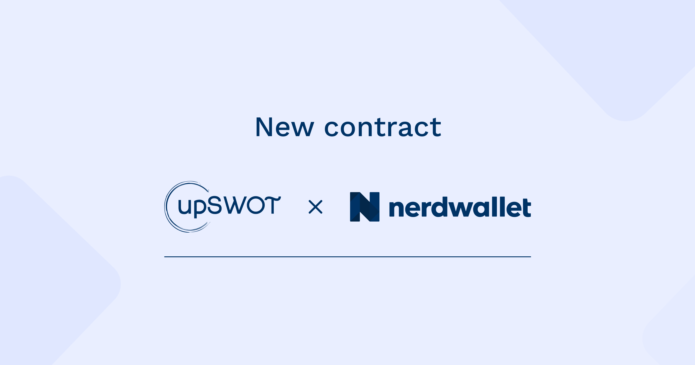 upSWOT Announces Pilot with NerdWallet Small Business to Support SMB Customers with Data-Driven Embedded Finance Tools